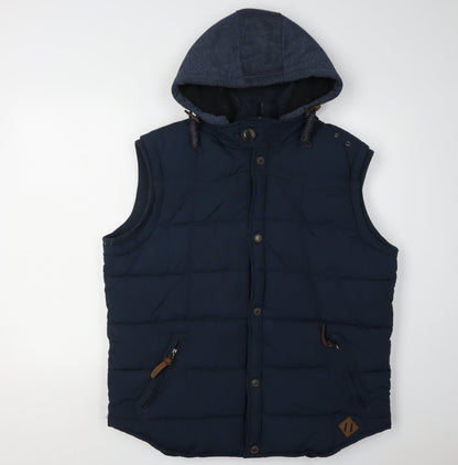 Mens UK Size L NEXT Blue Puffer Jacket
