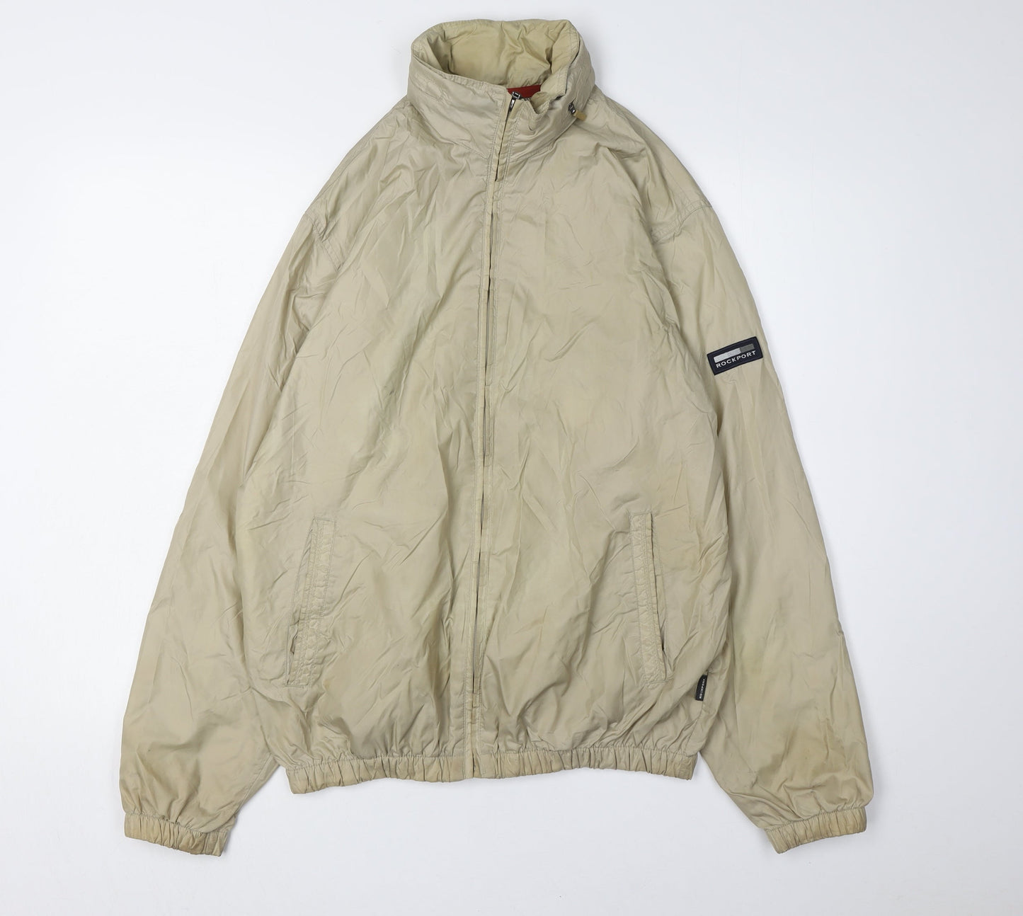 Mens UK Size M Rockport Beige Basic Jacket