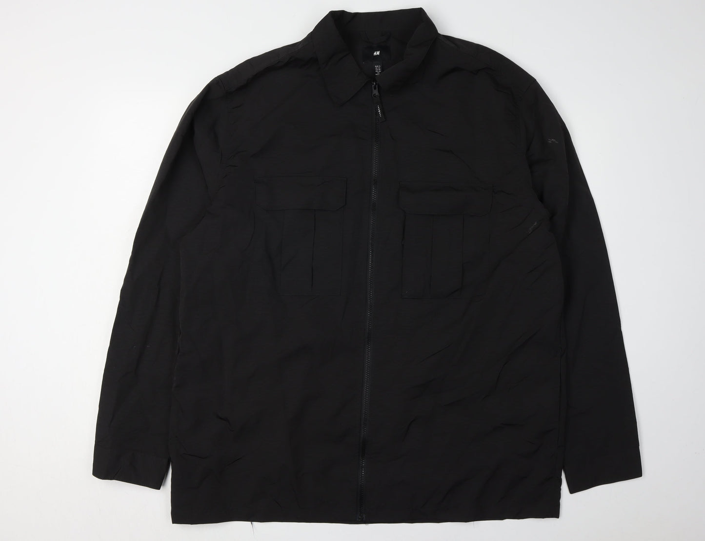 Mens UK Size XL H&M Black Basic Jacket