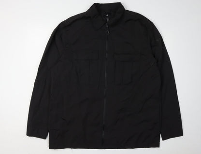 Mens UK Size XL H&M Black Basic Jacket