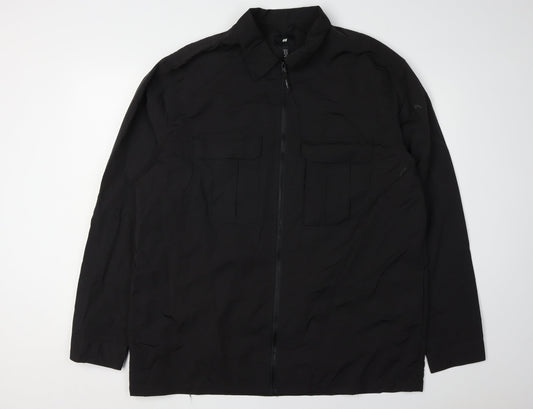 Mens UK Size XL H&M Black Basic Jacket