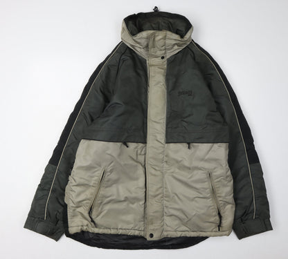 Mens UK Size M Schott NYC Green Parka Coat