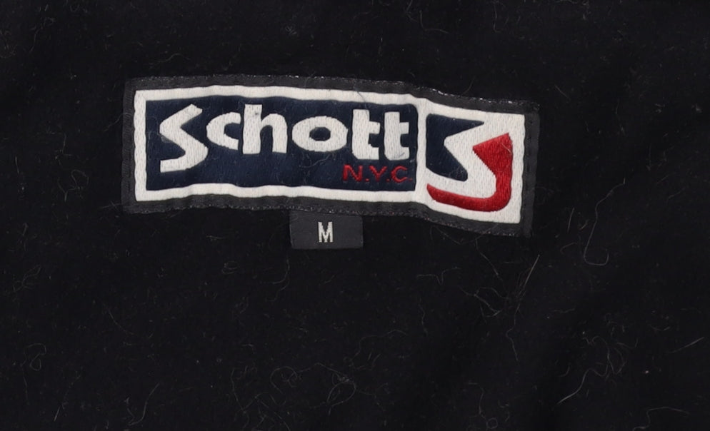 Mens UK Size M Schott NYC Green Parka Coat