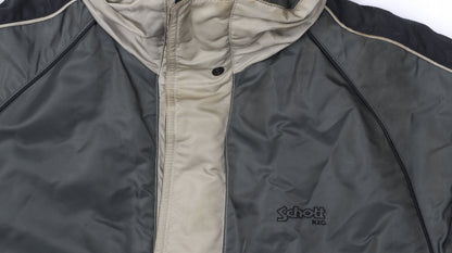 Mens UK Size M Schott NYC Green Parka Coat