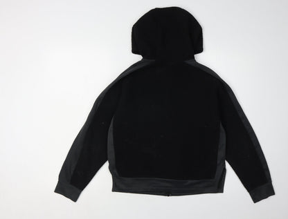 Nike Boys Black Dri-FIT Hooded Jacket, L, Sports, All Seasons