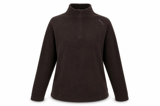 Womens UK Size 16 DECATHLON Brown Full Zip Sweatshirt