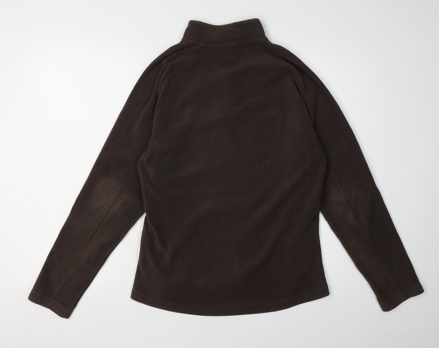 Decathlon Women's Brown Fleece Zip Sweatshirt, Size 16