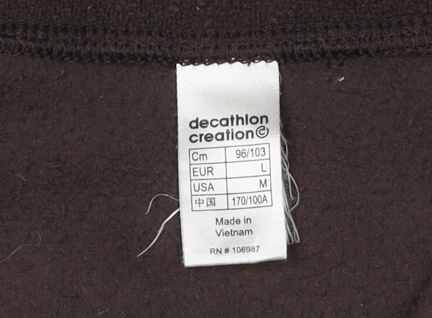 Decathlon Women's Brown Fleece Zip Sweatshirt, Size 16