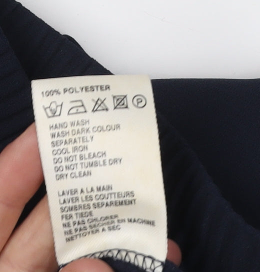 Womens UK Size 12 Eastex Regular Fit Casual Blue Trousers