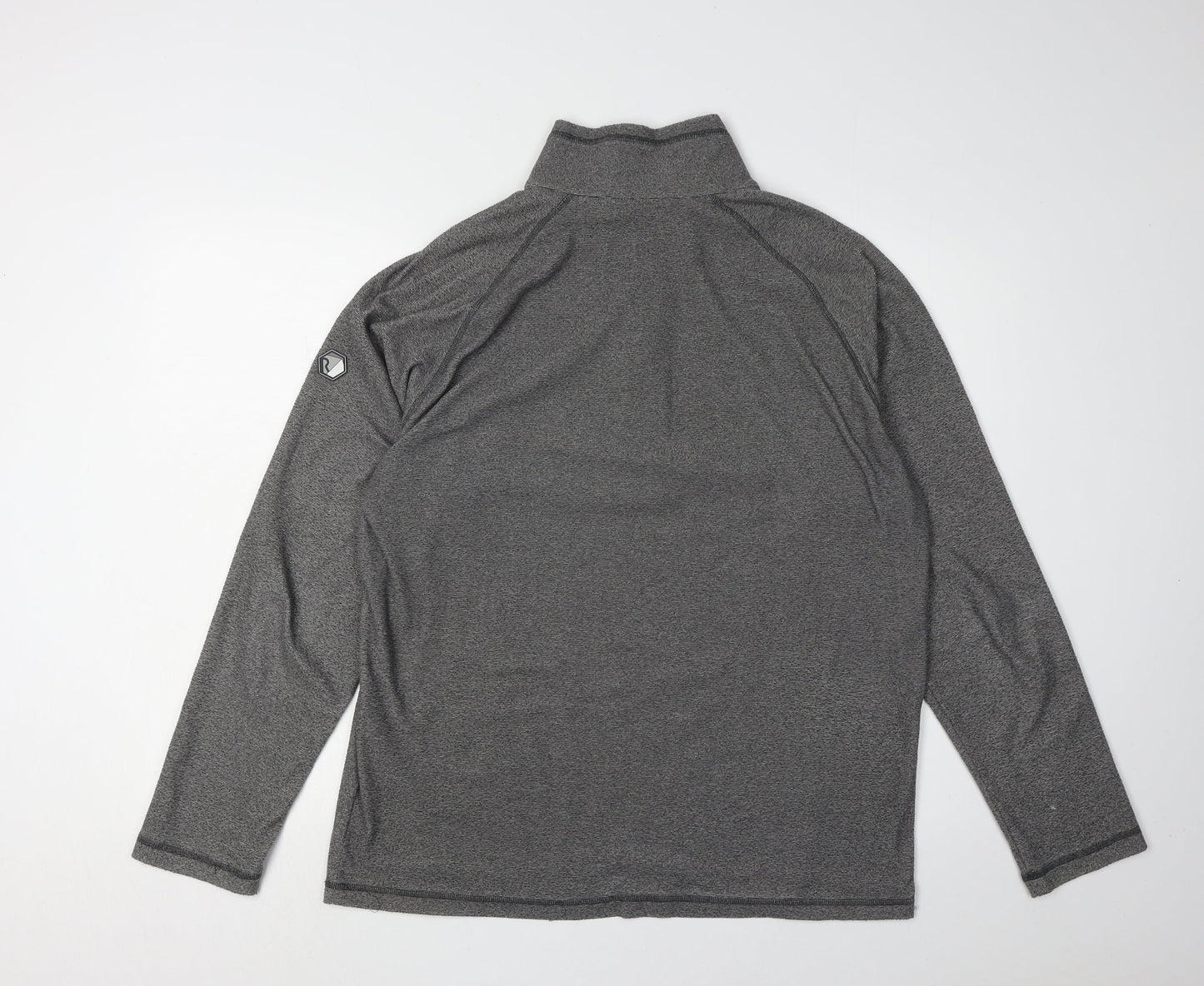 Mens UK Size L Regatta Grey 1/4 Zip Sweatshirt