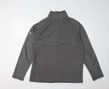 Mens UK Size L Regatta Grey 1/4 Zip Sweatshirt
