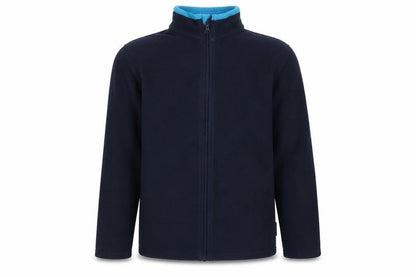 Front view of Outventure boys’ blue basic jacket, size 14, winter