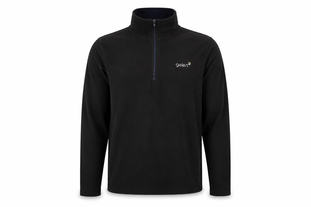 Mens UK Size M Gelert Black Henley Sweatshirt