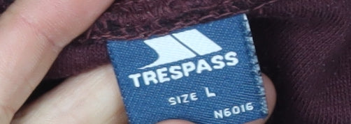 Trespass Men's Brown Full Zip Hoodie Size L