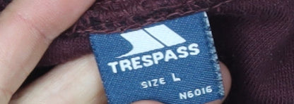 Trespass Men's Brown Full Zip Hoodie Size L