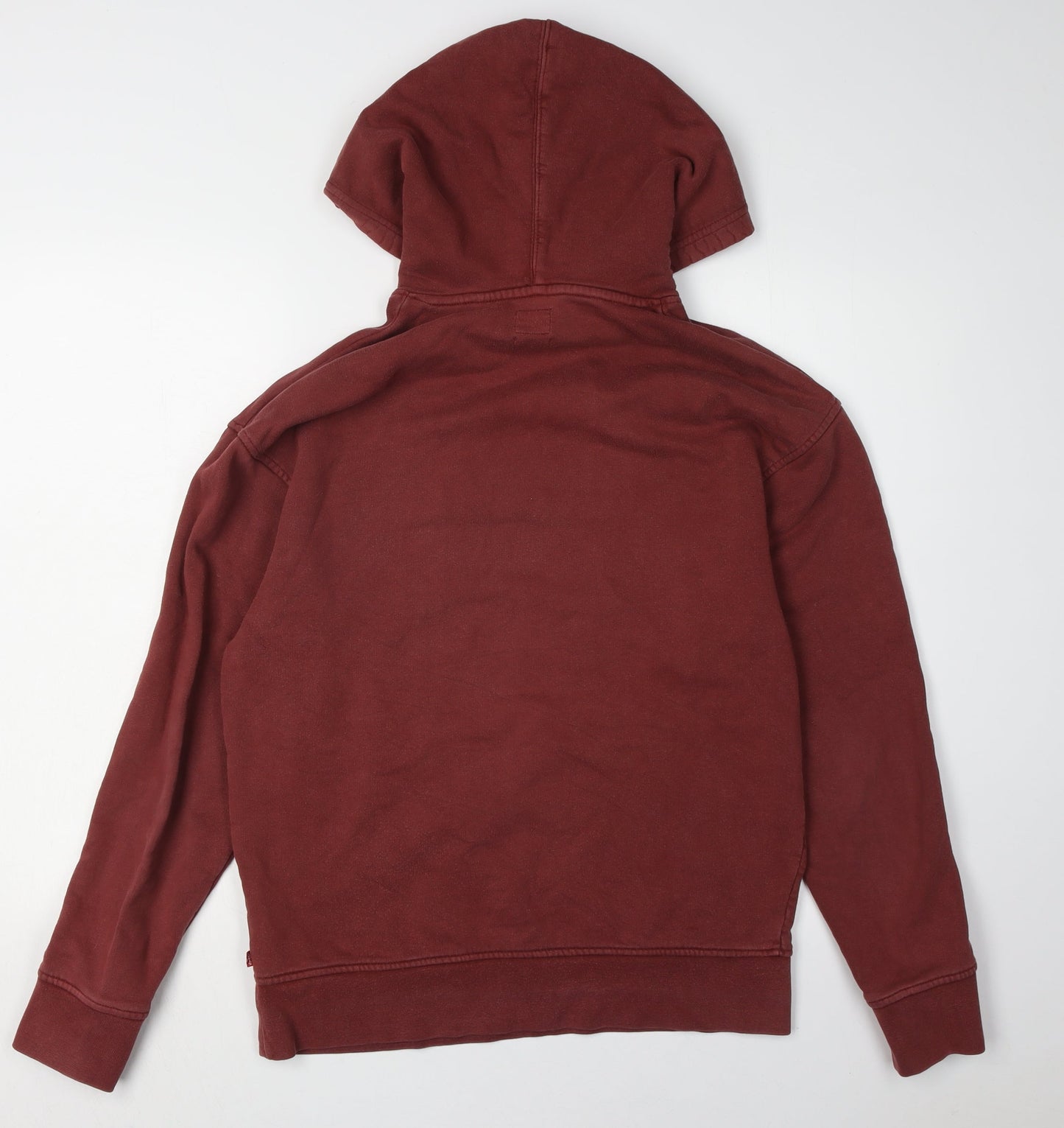 Unisex Adults UK Size S Levi's Red Pullover Hoodie