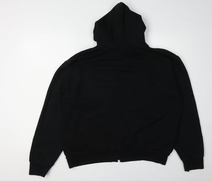 Adidas Unisex Black Full Zip Hoodie, Size L
