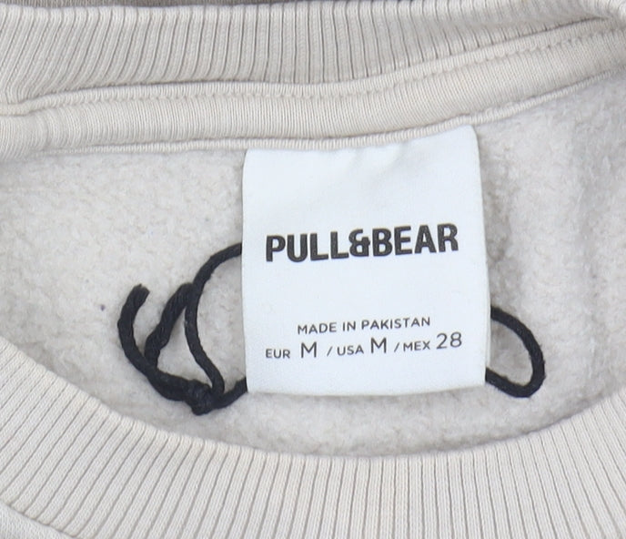 Womens UK Size 12 Pull & Bear Beige Pullover Sweatshirt