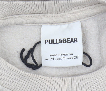 Womens UK Size 12 Pull & Bear Beige Pullover Sweatshirt