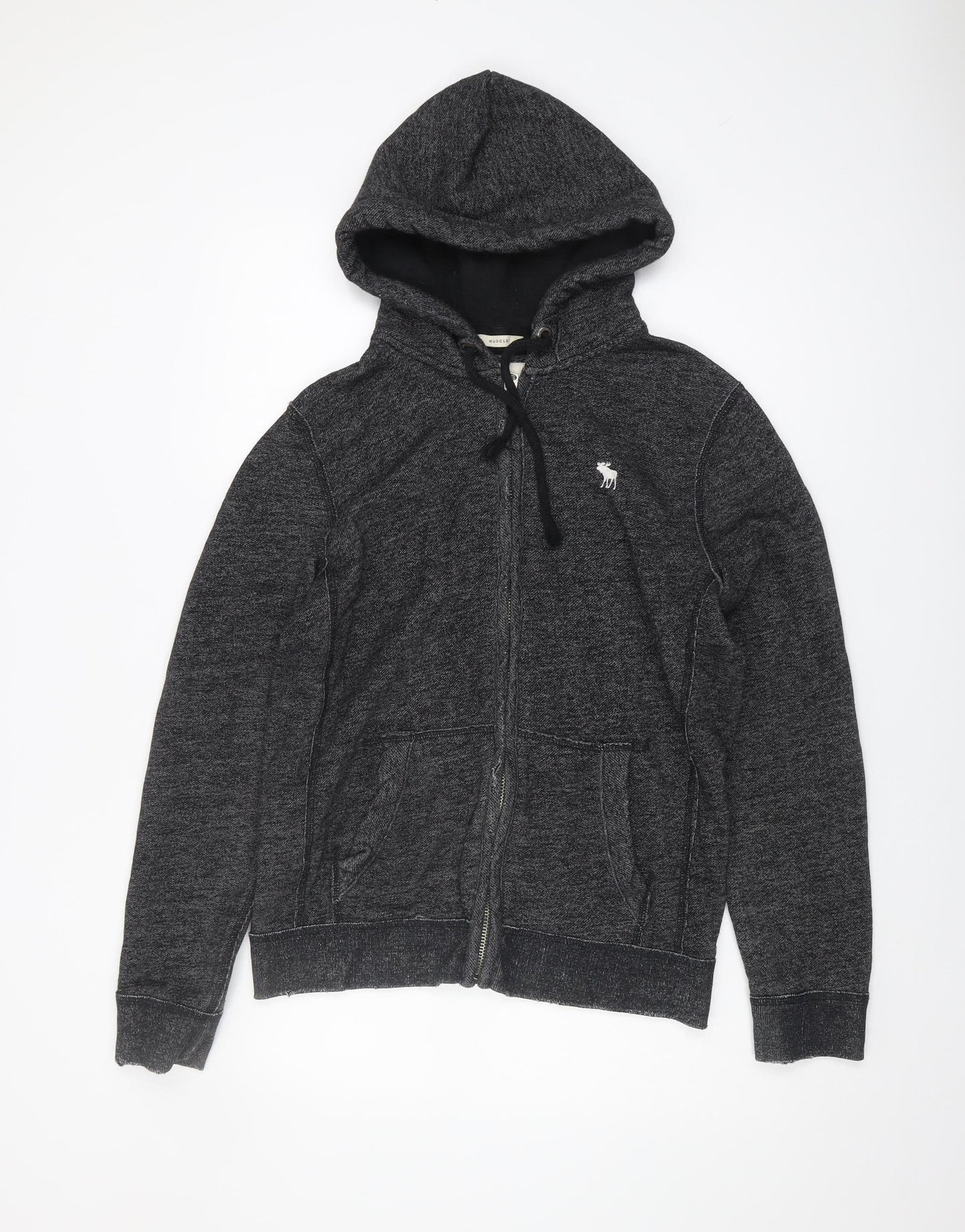 Abercrombie & Fitch Men's Grey S Full Zip Hoodie