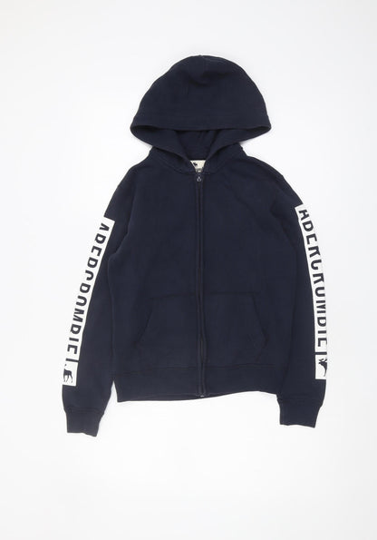Abercrombie Kids Boys Blue Full Zip Hoodie 9-10 Years