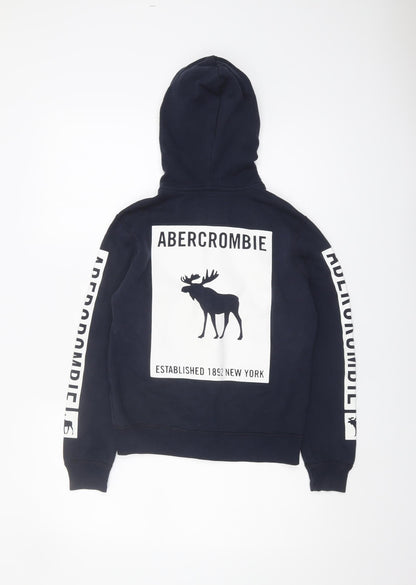 Abercrombie Kids Boys Blue Full Zip Hoodie 9-10 Years