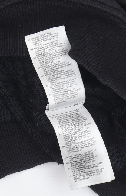 Adidas Women's Black Pullover Hoodie Size 8 with Logo Detail