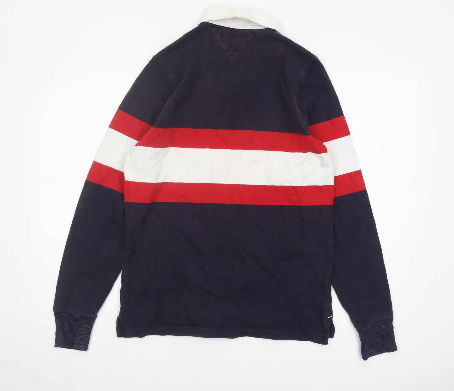 Tommy Hilfiger Men's Multicoloured Striped Rugby Shirt S