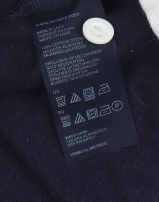 Tommy Hilfiger Men's Multicoloured Striped Rugby Shirt S