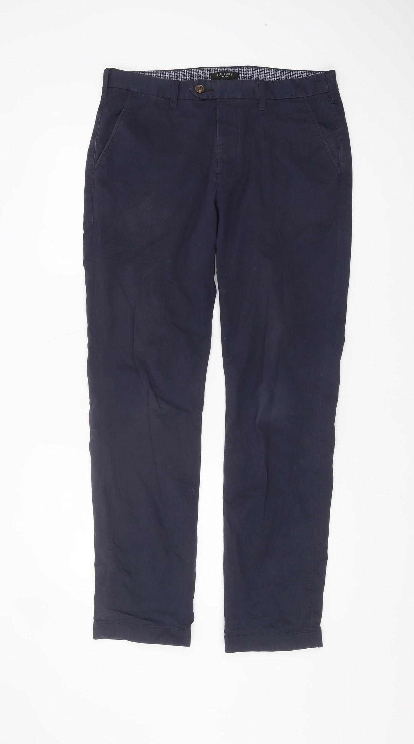 Ted Baker Men's Blue Chino Trousers, Size 32