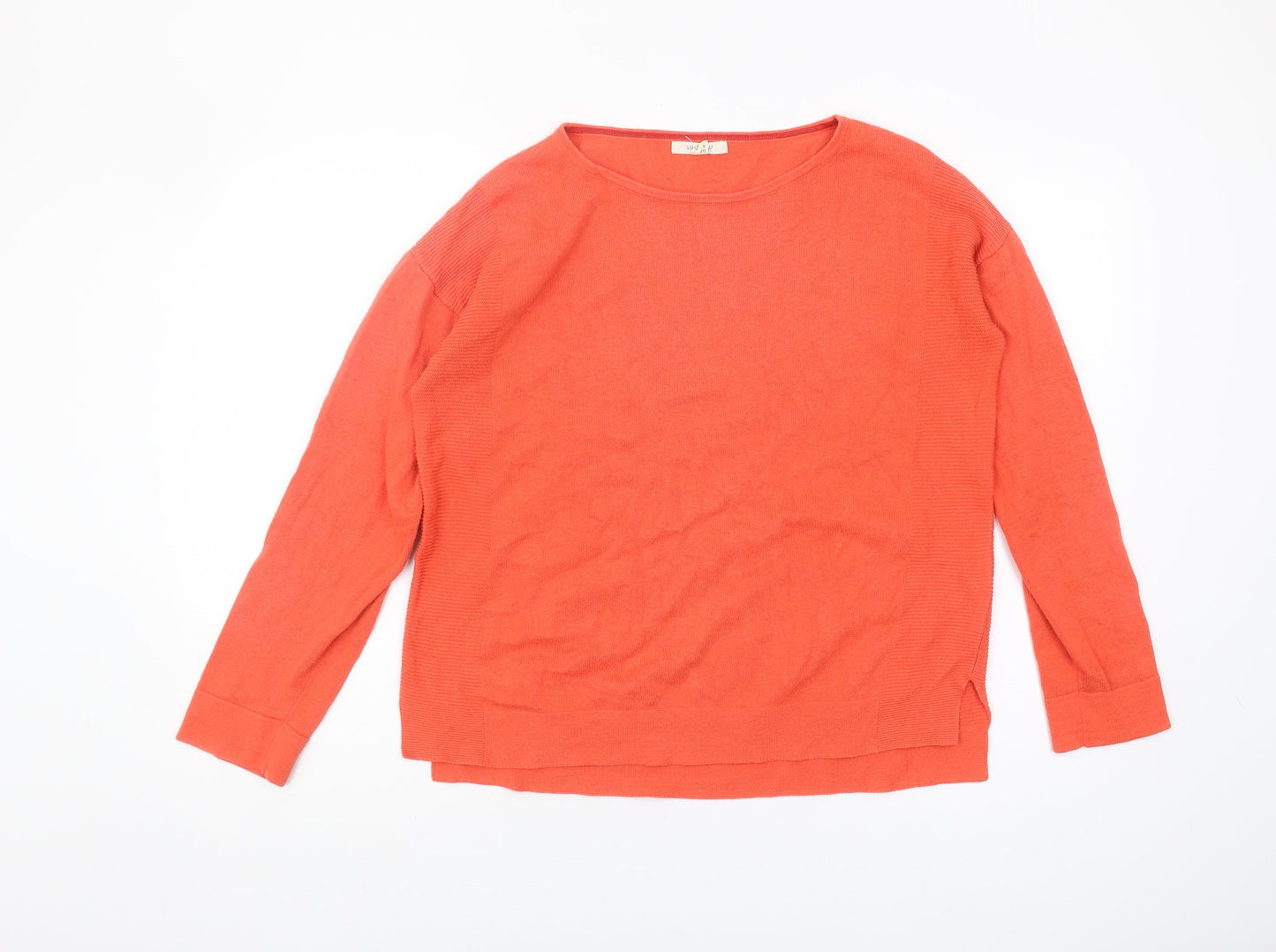 Womens UK Size 10 White Stuff Orange Pullover Jumper
