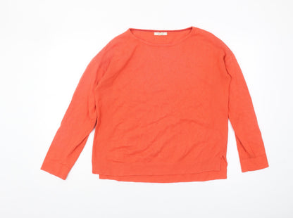 Womens UK Size 10 White Stuff Orange Pullover Jumper