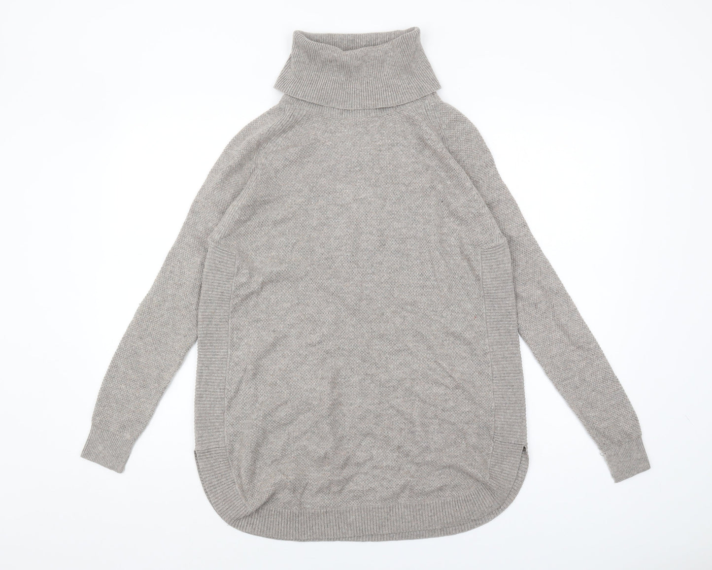 Womens UK Size 10 Warehouse Grey Pullover Jumper