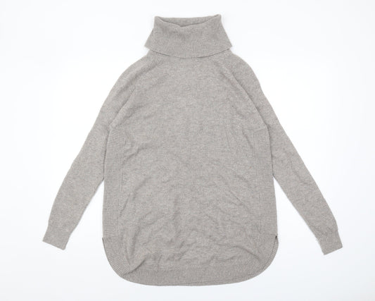 Womens UK Size 10 Warehouse Grey Pullover Jumper
