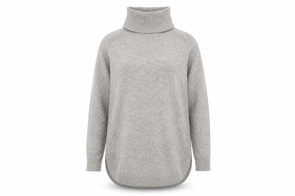 Womens UK Size 10 Warehouse Grey Pullover Jumper