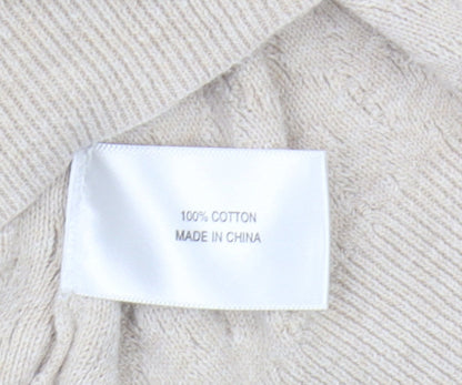 Womens UK Size L CC Beige Pullover Jumper