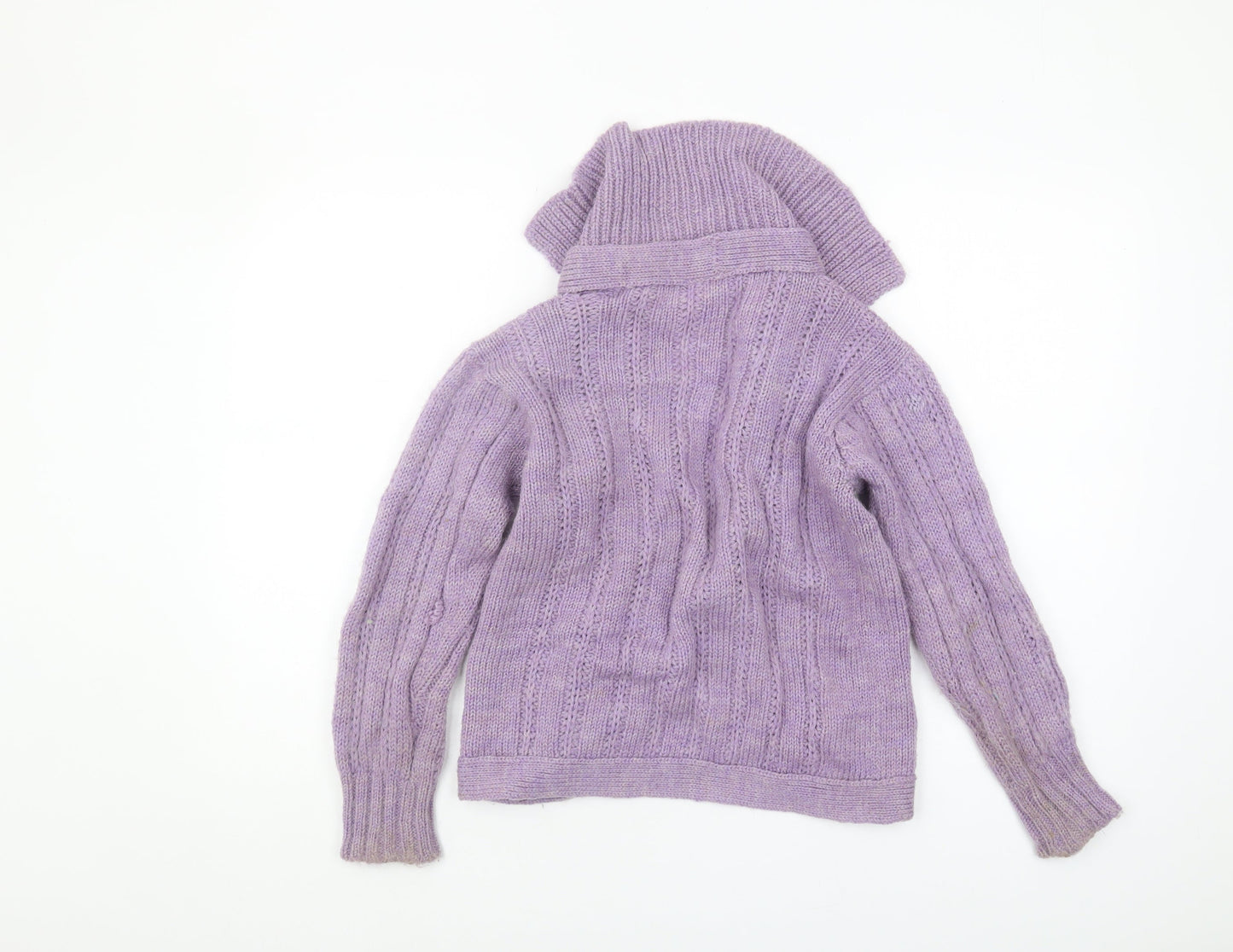 Swaledale Woollens Women's Purple Cardigan, M, 100% Wool