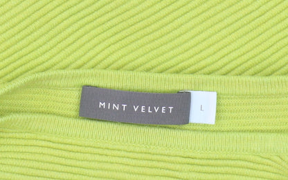 Womens UK Size L Mint Velvet Green Pullover Jumper