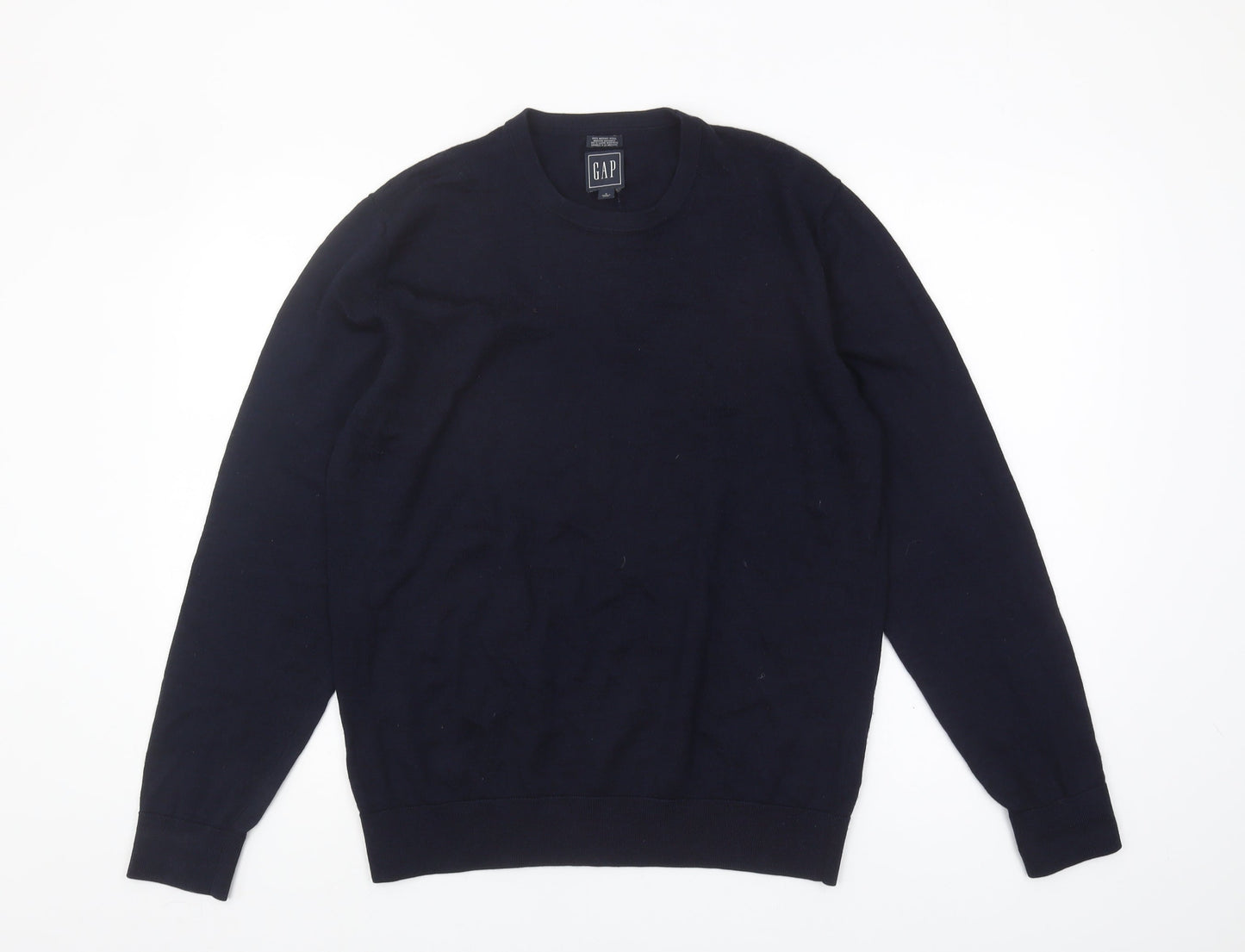 GAP Men's Blue Merino Wool Pullover Jumper M