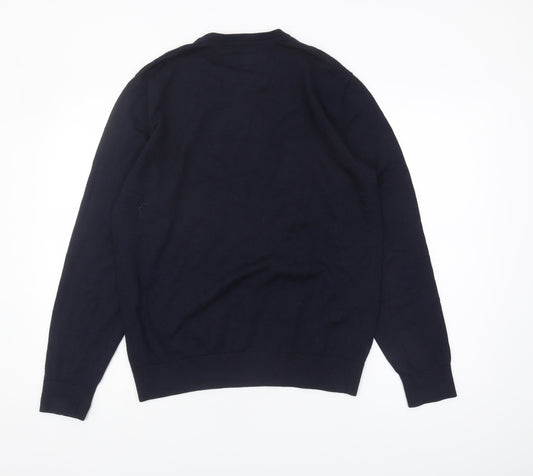 GAP Men's Blue Merino Wool Pullover Jumper M
