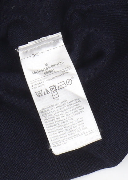 GAP Men's Blue Merino Wool Pullover Jumper M