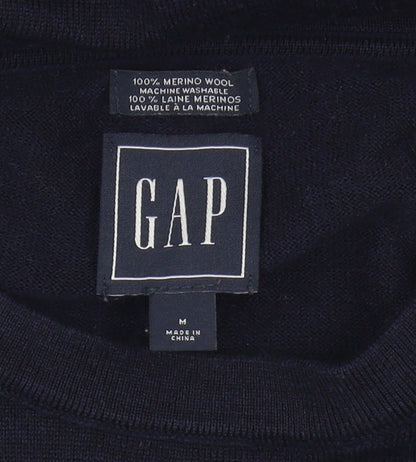 GAP Men's Blue Merino Wool Pullover Jumper M