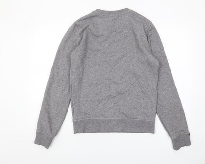 Superdry Men's Grey S Sweatshirt Regular Fit Crew Neck