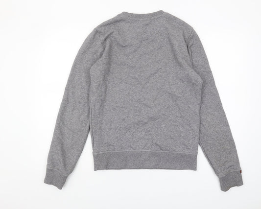 Superdry Men's Grey S Sweatshirt Regular Fit Crew Neck