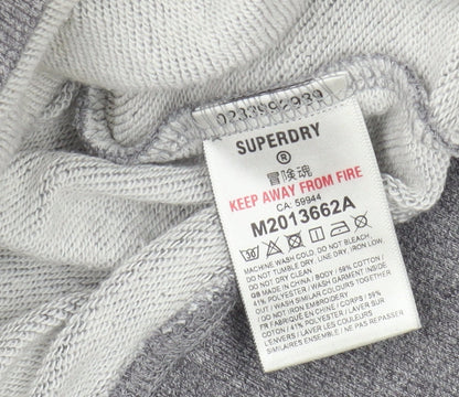 Superdry Men's Grey S Sweatshirt Regular Fit Crew Neck