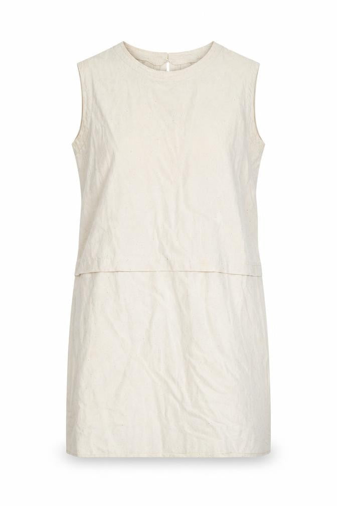 Wallis Beige Silk Shift Dress, UK 10, Women's Vintage