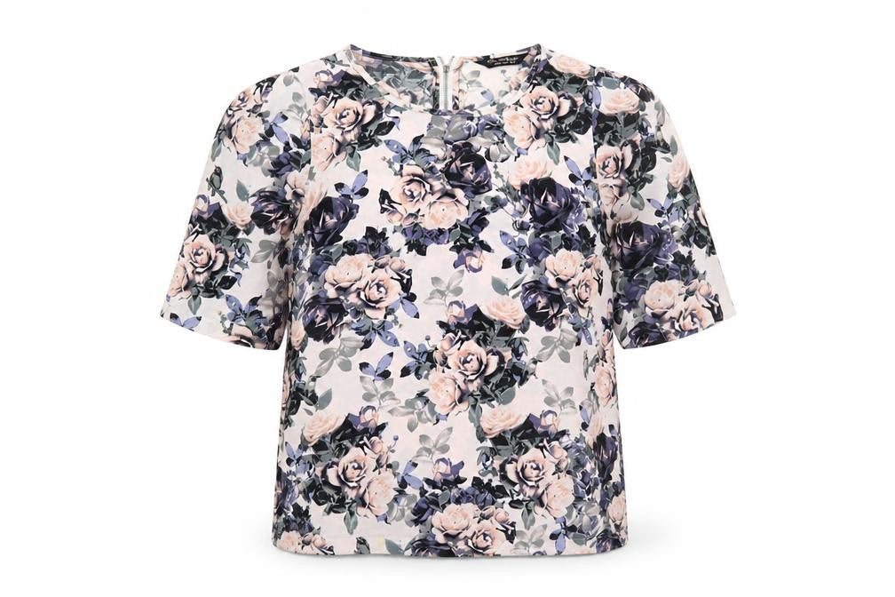 Womens UK Size 14 Miss Selfridge Multicoloured Basic Blouse