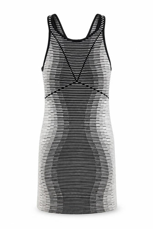 BCBGeneration Women’s Black White Striped Tank Dress XS