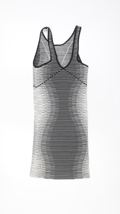 BCBGeneration Women’s Black White Striped Tank Dress XS