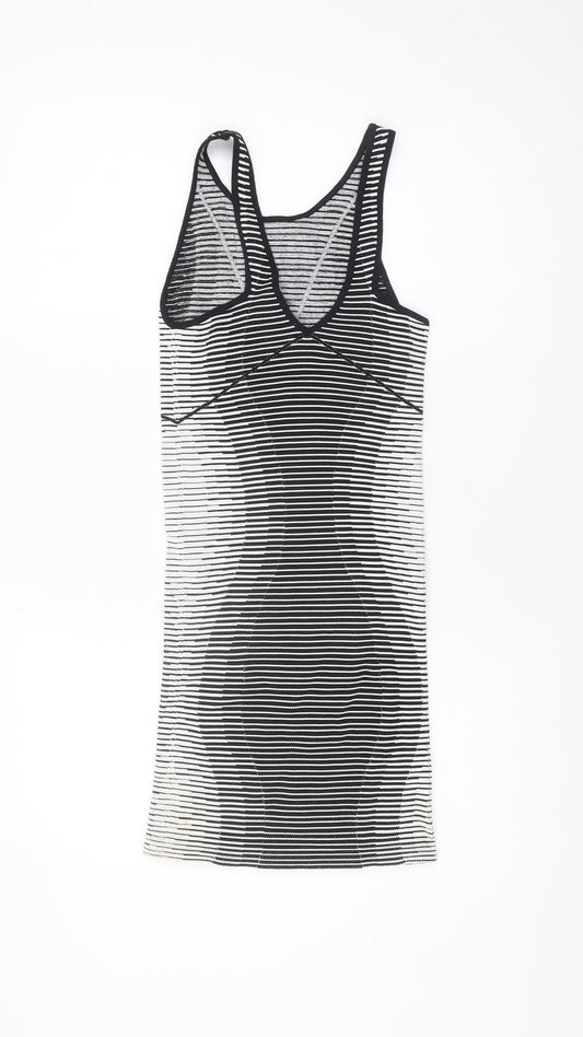 BCBGeneration Women’s Black White Striped Tank Dress XS